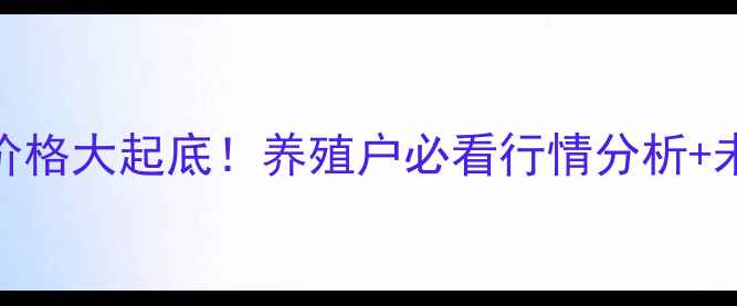 图片 🔥全国淘汰鸡价格大起底！养殖户必看行情分析+未来趋势预测🐔