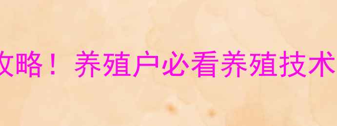 图片 🔥安佑饲料太原代理商全攻略！养殖户必看养殖技术+合作政策+市场前景分析2