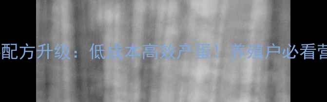 图片 🔥蛋鸡养殖饲料配方升级：低成本高效产蛋！养殖户必看营养搭配方案💡1