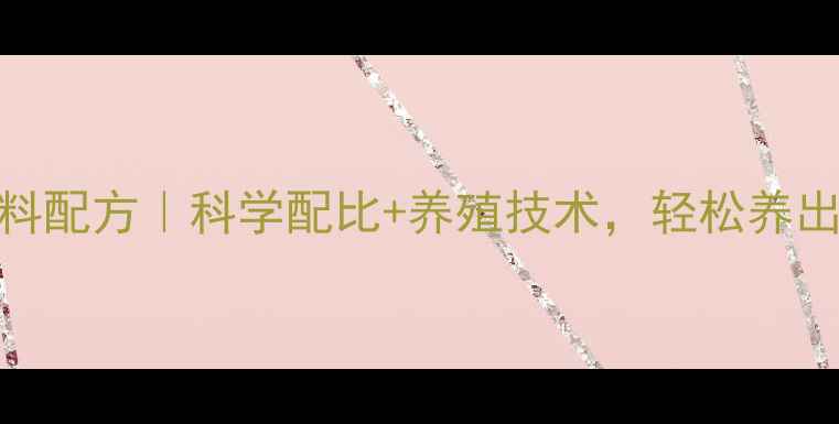 图片 🔥高锌蛋饲料配方｜科学配比+养殖技术，轻松养出高产蛋鸡🔥