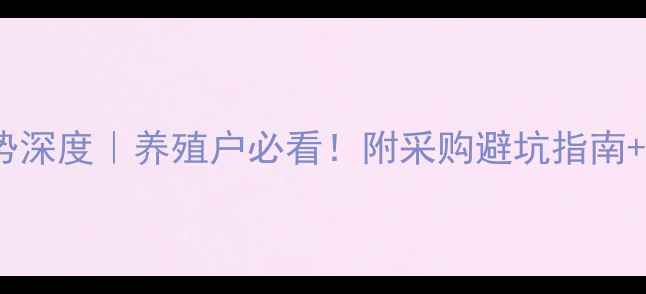 图片 🔥鸭苗价格走势深度｜养殖户必看！附采购避坑指南+政策补贴攻略2